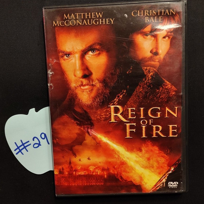 Reign of Fire (2002) DVD with Matthew McConaughey, Christian Bale, Gerard Butler