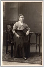 Postcard RPPC c1910s Studio Photo of Lady Mrs. Beal B