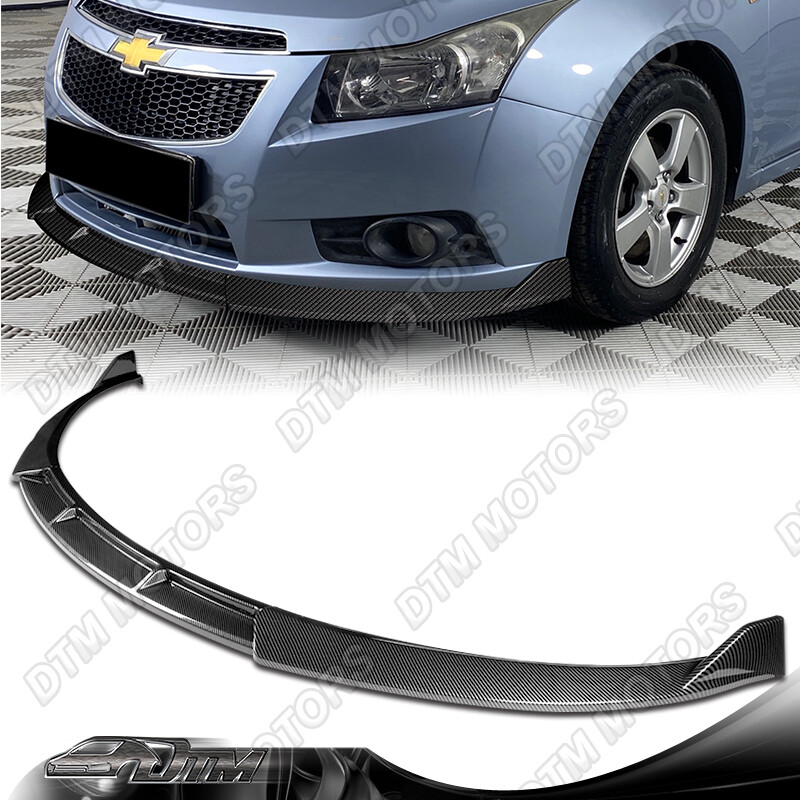 For 11-14 Chevy Cruze Carbon Painted Front Bumper Lip Body Kit