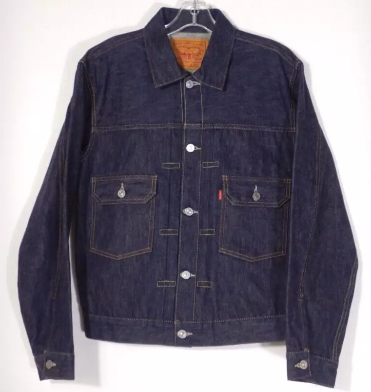 Levi's Vintage Clothing 1953 Type II Big E Jacket 507 Rigid LVC USA Size 40