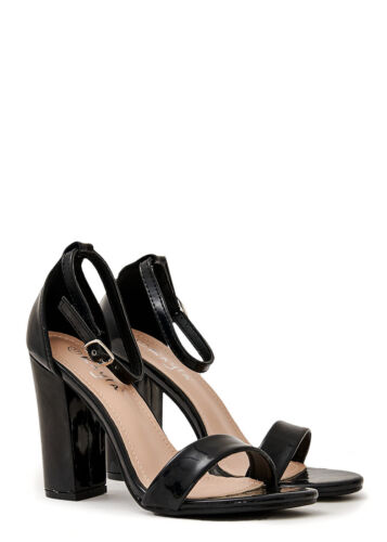 Damen 77 Lifestyle Schuhe High Heel Sandalette Absatz 10cm schwarz B23010065	 - Bild 1 von 5