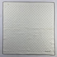 Vintage Christian Dior Handkerchief Pocket Square Bandana Neckerchief