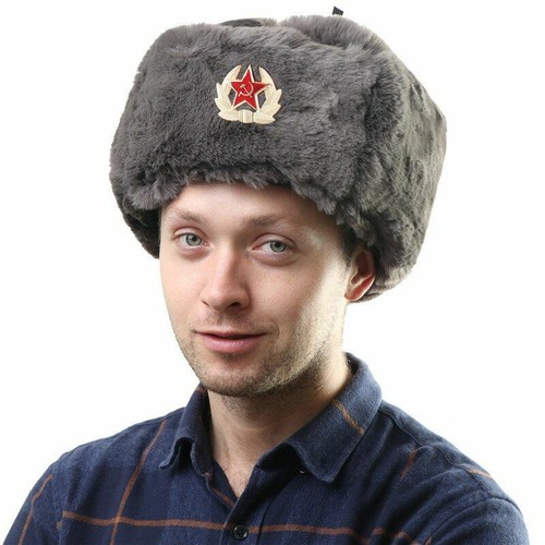 Russia Ushanka Bomber Hats Soviet Army 