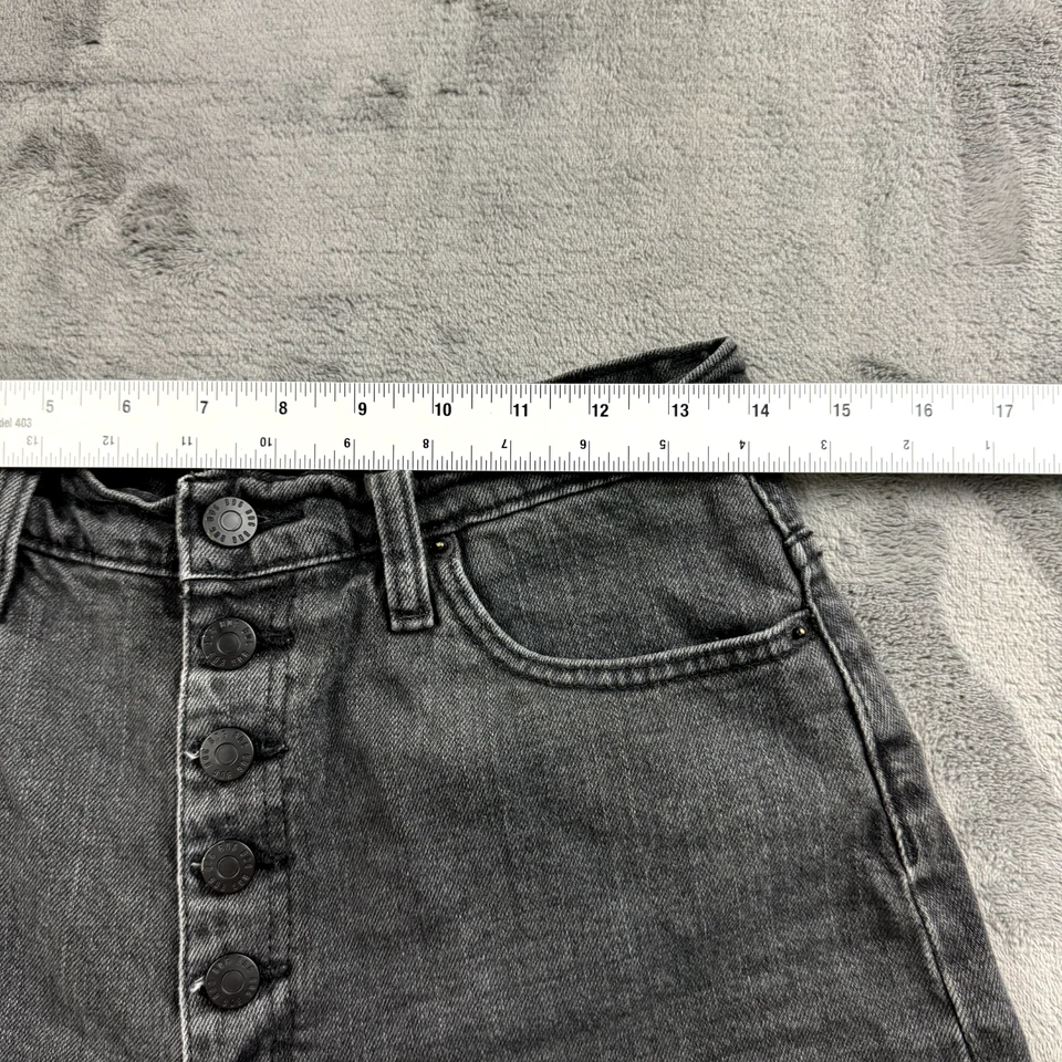 BDG Urban Outfitters Womens Shorts Size 29 Mom High Rise Button Fly Denim Black - Image 4 of 4