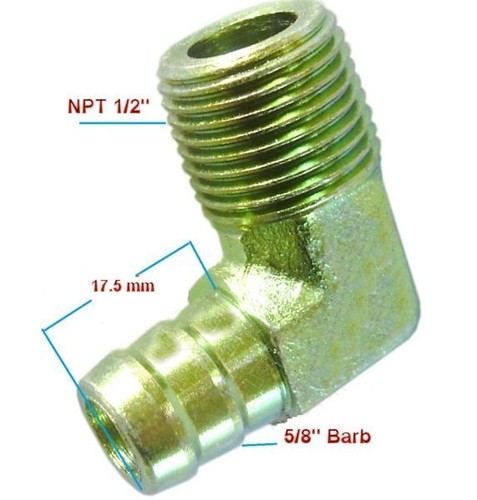 Raccordo Tubo 5/8 X 1/2 Npt Raccordo Adattatore In Ottone 5/8 - Foto 6