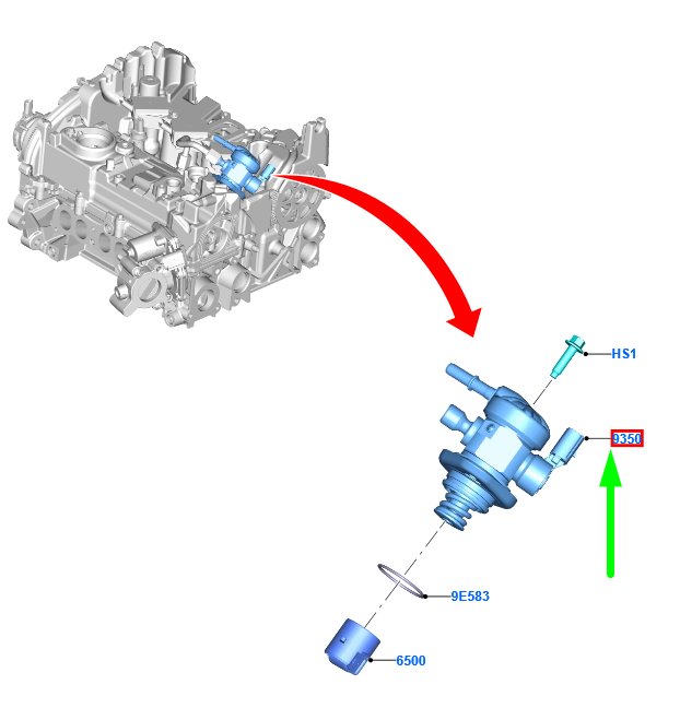 FORD PUMA Fuel Pump Assy 2499671 H6BG-9D376-AB NEW GENUINE | eBay 