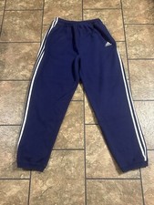 Vintage Adidas Trefoil Embroidered Grey Sweatpants Size Large 90s Hard To Find