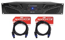 Crown Pro XLi800 600w 2-Channel DJ/PA Power Amplifier Amp  Cables XLI 800