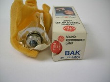 GE Sound Reproducer Lamp, BRS, 4v .75 Amps