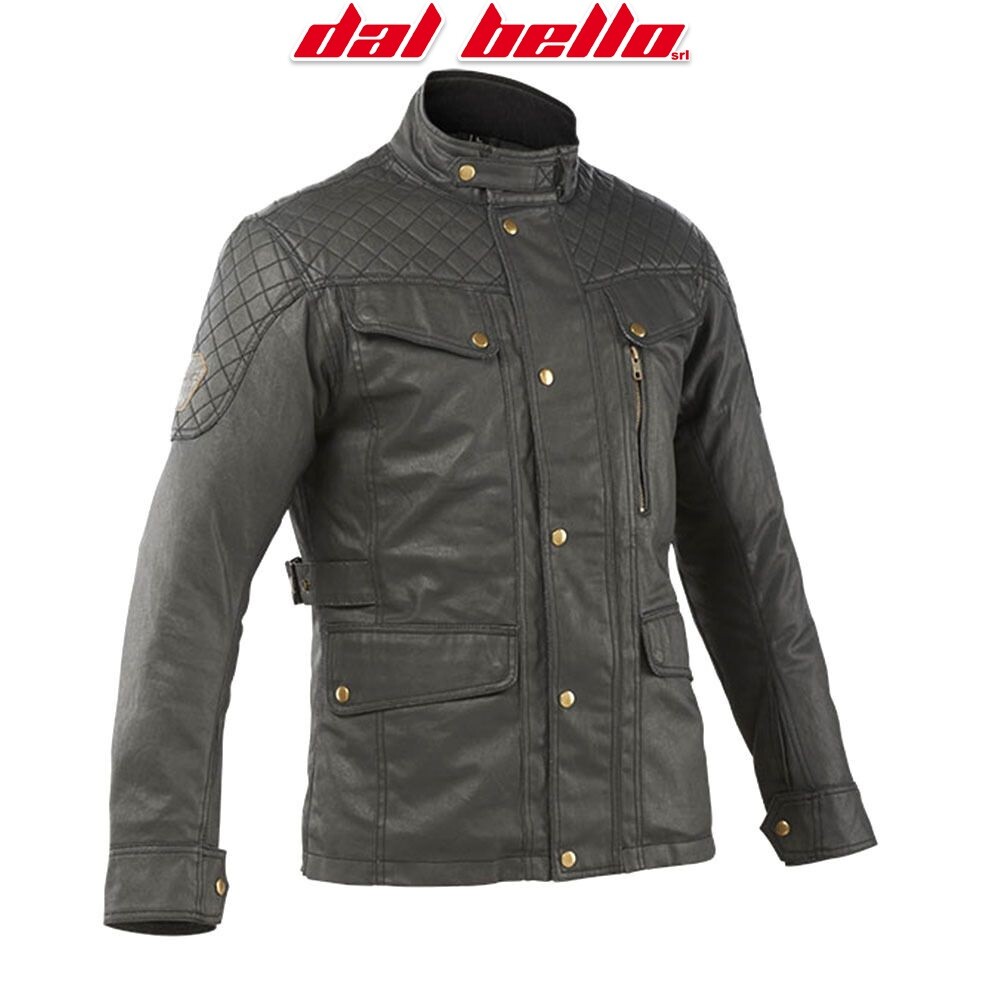 GIACCA MOTO MTECH STEVE WAX COATED NERA