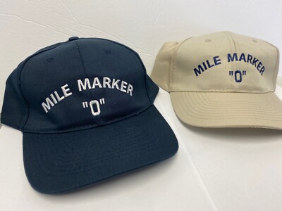 Mile Marker 0 Hats (New)Two colors to choose from Navy or Tan
