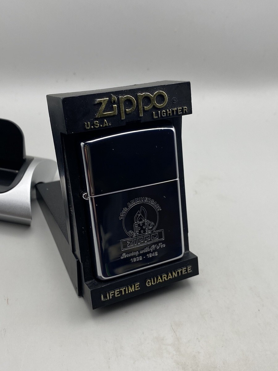 1992 Zippo Oil Lighter Made By 10Th Anniversary 1932-1942 1992 Zippo Oil Lighter Made By 10Th Anniversary 1932-1942