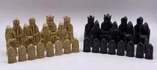 Isle Of Lewis Collector Chess Set Sac Limited Studio Anne Carlton No Box 3.5”