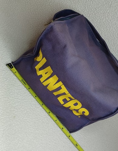 Vintage Planters Nuts & Lite Beer Fabric Soft Shell Cooler Zip Lunchbox Purple - Picture 10 of 17
