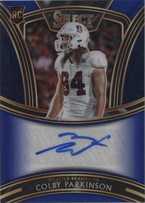 2020 Panini Select - Select Signatures Colby Parkinson #SS-CPA Blue ...