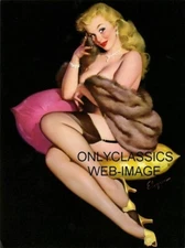 1956 RAVISHING BLONDE FIFI GIL ELVGREN 8.5X11 PRINT PINUP CHEESECAKE SEXY GIRL