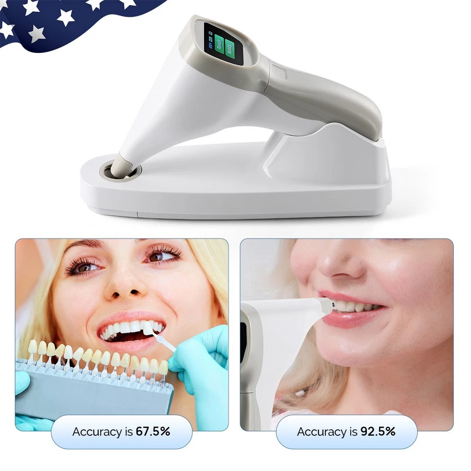 Corrector digital de guía de sombra comparador de color dental fotoeléctrico de EE. UU. Foto 2 de 4