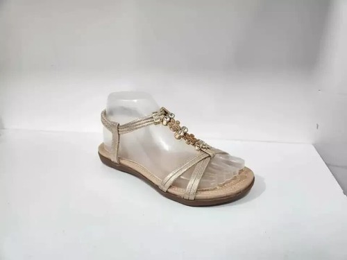 Damen Elegant Sommer Sandalen Schuhe Bequem Peeptoes Elastische Riemchen Glitzer Größe - Bild 8 von 13