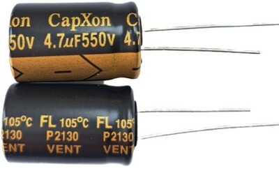 4,7uF 550V Aluminum Electrolytic Capacitor Radial ULTRA LONG LIFE