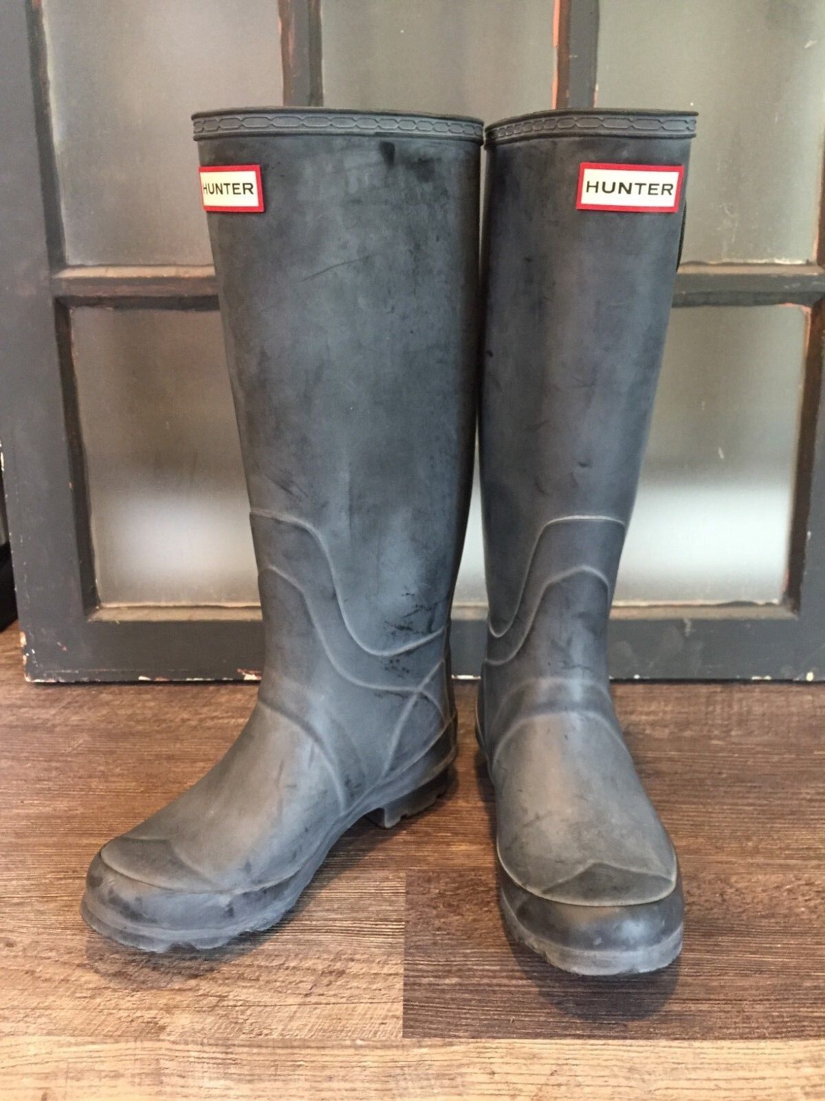 Hunter Original Huntress Matte Black Rain Boots Women… Gem