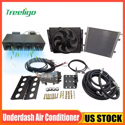 12V Underdash Air Conditioner Universal Electric AC Unit For Car Van RV Truck