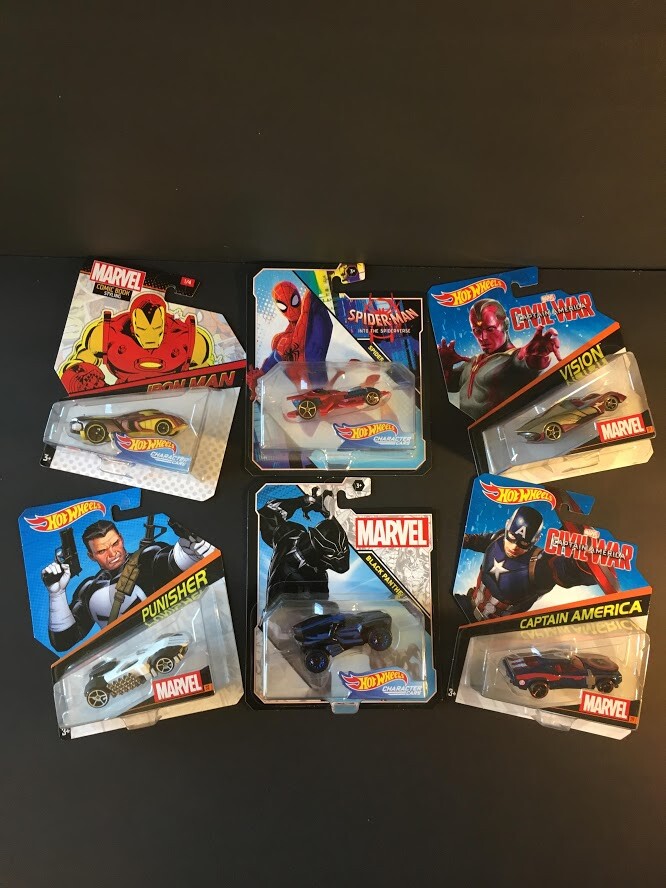 Hot Wheels Character Cars Marvel Avengers Iron FREE US