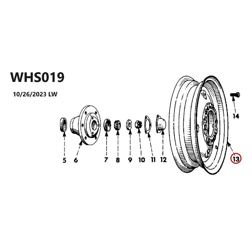 WHS 019 3 X 15 6 Lug Front Tractor Rim Wheel 2pc Set Case IH JD MF MM whs-019-3-x-15-6-lug-front-tractor-rim-wheel-2pc-set-case-ih-jd-mf-mm