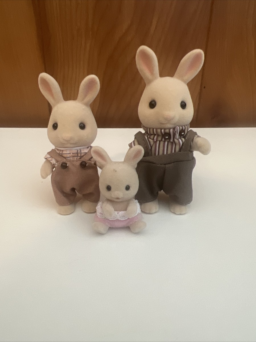 Sylvania Family Epoch Rabbit Family Set Of 3 Dad Mom Baby Sylvania Family Epoch Rabbit Family Set Of 3 Dad Mom Baby