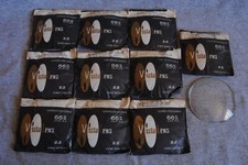 10 vista lens glass vintage eyeglass lens blanks uncut nos 66mm