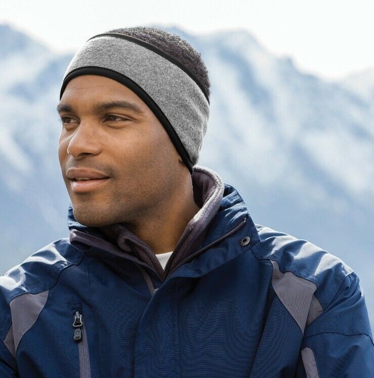 Men Women Ear Warmer Headband Winter Stretchable Fleece Earmuff Running  Skiing