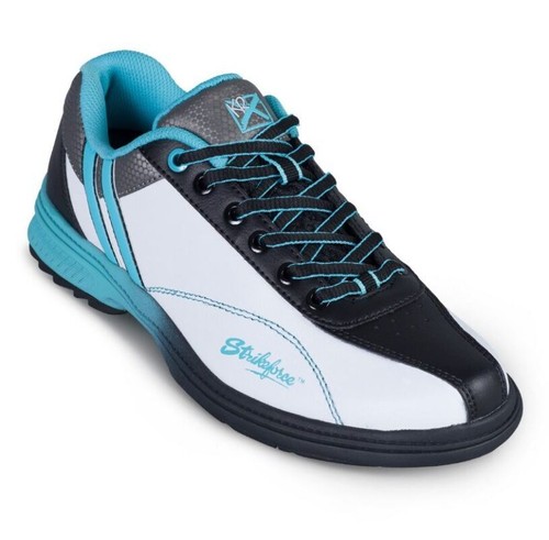 KR Strikeforce Starr White Black Teal Right Hand Women's Bowling Shoes | BowlersMart