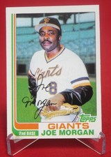 Joe Morgan 1982 Baseball Card TOPPS #754 EX-MT