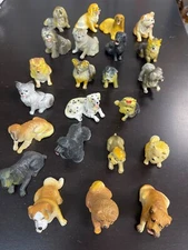 Vintage 1988 - New-Ray Mix Dog Breeds Figurine Novelty Toys PVC Lot of 23