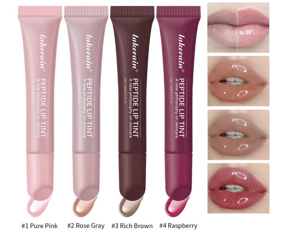 LAKERAIN Lip Glaze Mirror Pearl Lip OIL Gloss Waterproof Long Lasting Moisturising Serum