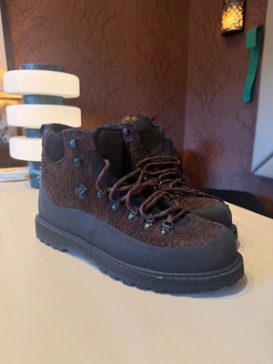 Diemme Hiker Boot Brown Rough Suede Rubber Rand Made in Italy Size 46 NEW