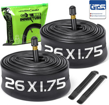 2 Pack Bicycle Tube With 2 Tire Lever With 32mm AV Schrader Valve Reliable Inner