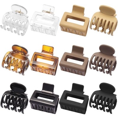 SUTHIA Medium Hair Clips for Women Girls 12 Bulk Pack, 2'' Small Claw Clips fo...