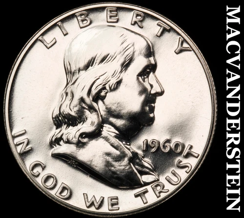 1960 Franklin Half Dollar- Choice Gem Proof Luster No Reserve #J4193