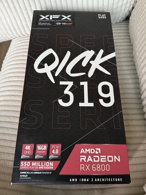 XFX Speedster QICK319 AMD Radeon RX 6800 Black Gaming Graphics Card SEALED