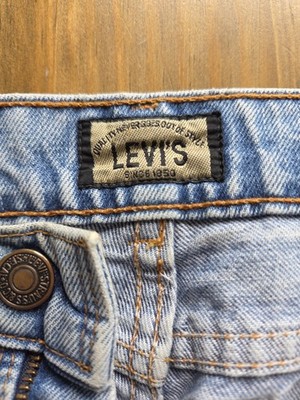Originale Levi's 737 Vintage Jeans W30 L32 High Waist Hellblau 06 1980er