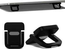 2 PCS Portable Keyboard Riser, Adjustable Black Laptop Keyboard Stand with 2 Ang