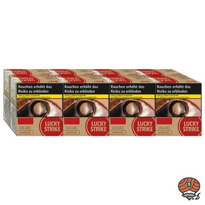Lucky Strike Authentic Red Giga Box Zigaretten 12x 22 Stück = 1 Stange
