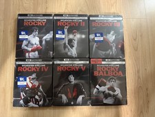 Rocky 1 - 6 Steelbooks 4K Blu-ray Brand New. Sealed. Free Shipping.