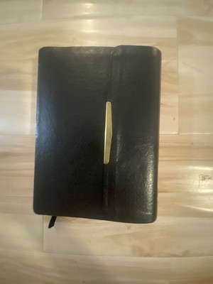 1972 KJV Snap Flap Closure Bonded Leather References Words of Christ in Red