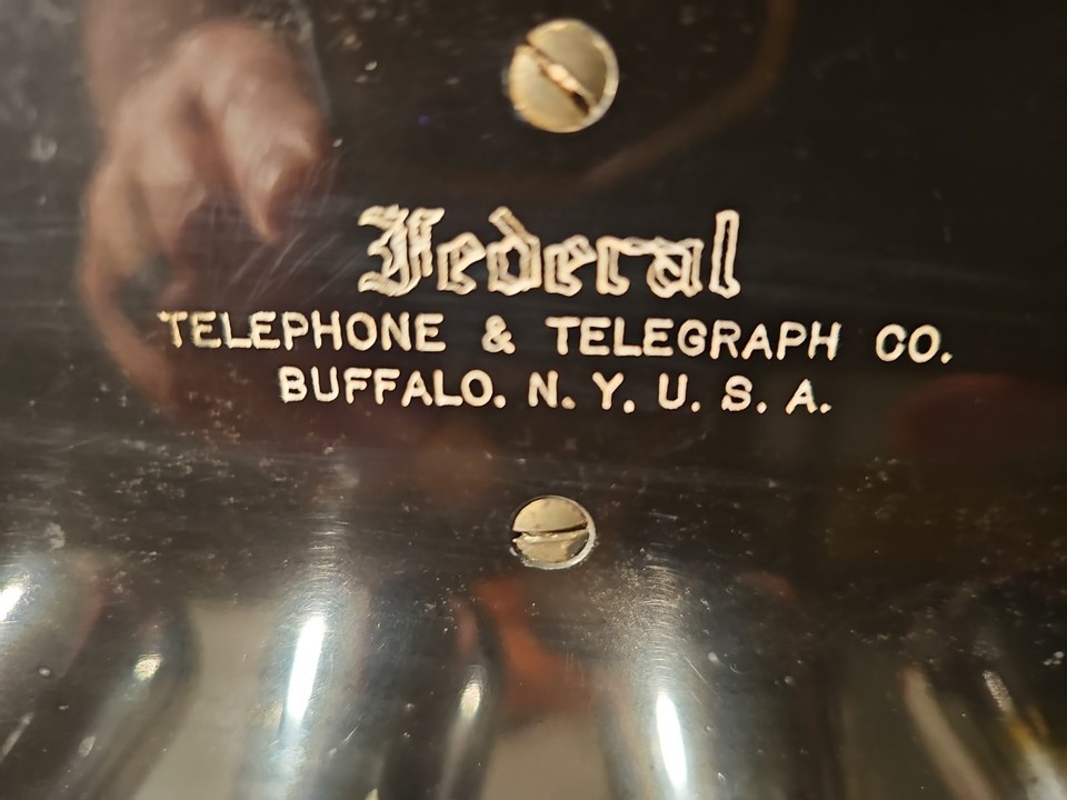 Federal Telephone & Telegraph Co. Early 1920s Battery Radio Receiver ...