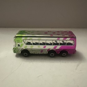 Micro Machines Galoob Vintage Touring Bus #3 From Classy Chromers Green Purple