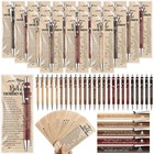 50 Sets Christian Pens Bulk Bible Verse Religious Ballpoint Bamboo Pens with ...
