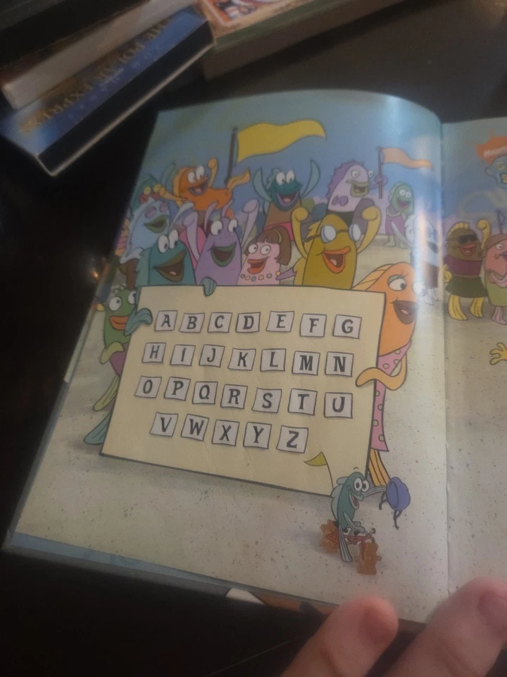 LeapFrog LeapReader TAG Book Spongebob Squarepants Race Home School Kids - Image 3 of 4