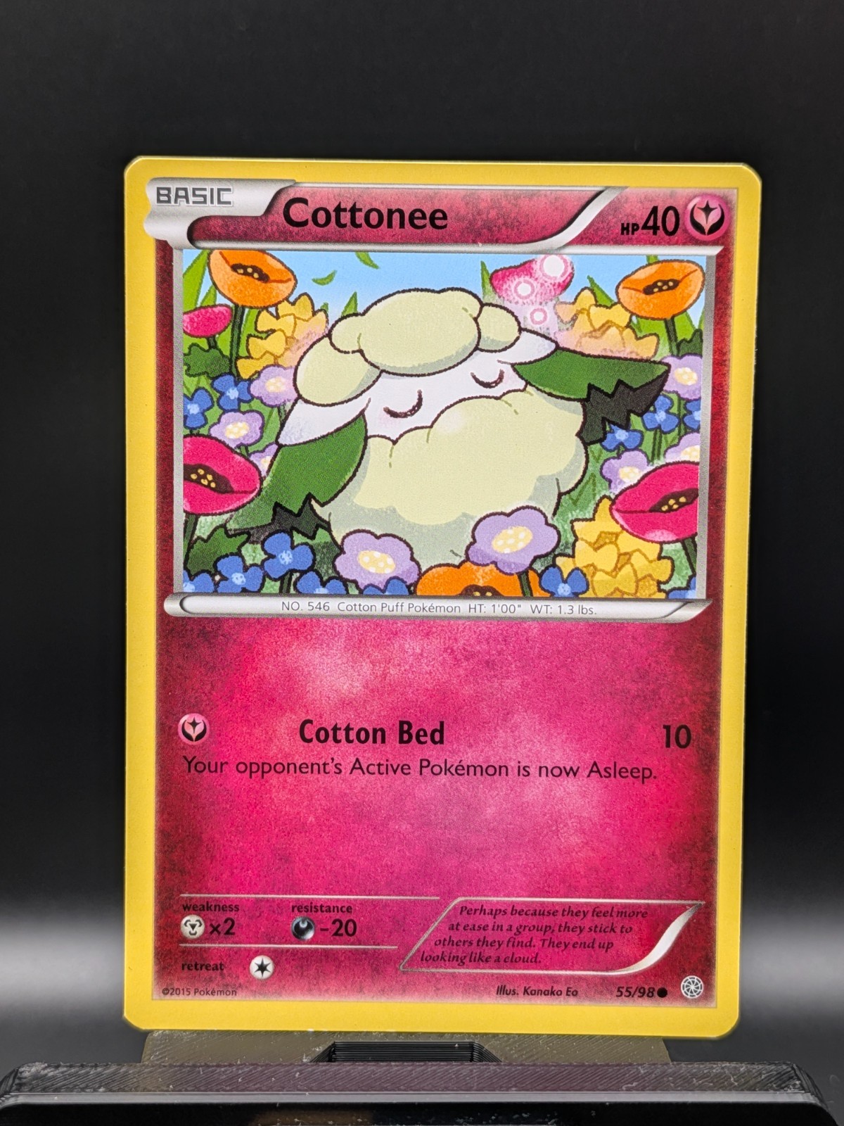 Cottonee 55/98 - LP - XY Ancient Origins Pokemon Card - Kanako Eo Art
