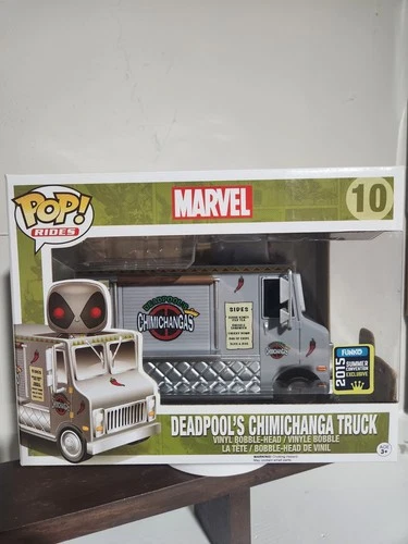 Funko Pop! Rides Marvel #10 Deadpool's Chimichanga Truck 2015 Convention Grey